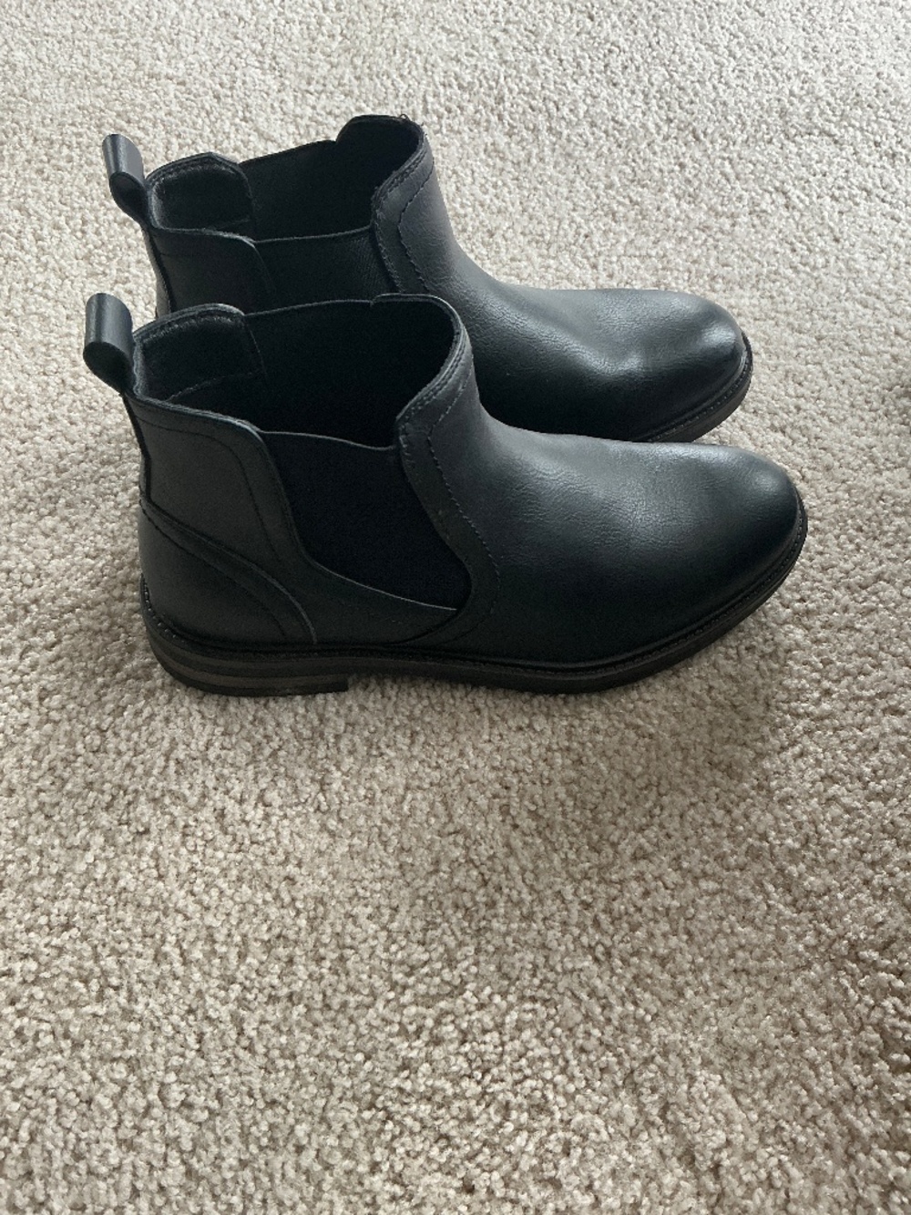 Size 8 black slip on boots- make offer